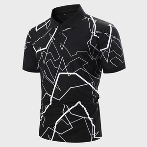 เสื้อโปโลพิมพ์ลายทันสมัยสำหรับผู้ชาย สวมใส่สบาย ระบายอากาศได้ดี เนื้อผ้านุ่ม น้ำหนักเบา แฟชั่นฤดูร้อน - Product Image 2