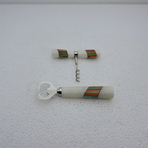 ที่เปิดขวดดีไซน์สวยพร้อมที่เปิดขวดเกลียวสแตนเลส ด้ามจับเรซิ่น ราคาขายส่งถูก - Product Image 1