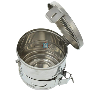 Tambores de acero inoxidable para apósitos, diámetro 190 mm, para uso clínico y hospitalario - Product Image 4