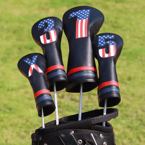 Housse de club de golf en cuir PU imperméable, légère, écologique, couleurs personnalisées, avec fermeture élastique - Product Image 5