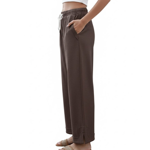 Custom Made Fashionable Ladies Casual Baggy <b>Trouser</b> Top Trending Product Comfortable And Breathable Women <b>Trousers</b> - Product Image 3