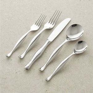 Custom Logo Cutlery Gift Set Designer Handle Stainless Steel <b>Rose</b> <b>Gold</b> <b>Mirror</b> Polished Simplicity Cutlery set - Product Image 2