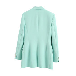 Nuevo Conjunto de Traje de Dos Piezas para Mujer, Estilo Casual y Profesional, Blazer Largo con Botones y Pantalones, 2026 - Product Image 3