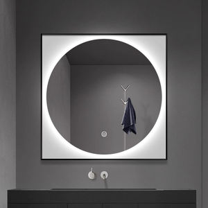 Espejo de Pared con Retroiluminación LED Cuadrado Moderno Daystar Trade, Diseño Circular Central con Interruptor Táctil para Baño de Lujo Contemporáneo - Product Image 3