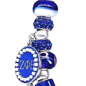 Zeta Phi Beta Charm <b>Bracelet</b> 1920 Greek Sorority Jewelry ZPB <b>Bracelet</b> Adjustable Premium <b>Crystal</b> Beads - Product Image 6