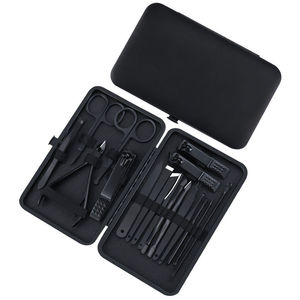 Professional Stainless Steel 18-Piece Nail Kit <b>Pedicure</b> <b>Tools</b> Set with Case Portable Classic Style 5 1 Nail Clipper for Adults - Product Image 1