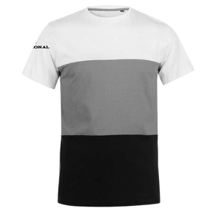 T-shirt à manches courtes pour homme, coupe classique, col rond, jersey de coton, décontracté, respirant, design uni, logo sur le devant - Product Image 1