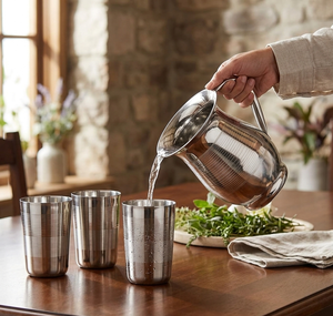 Eco-Friendly Sustainable Drinkware – Large Capacity Water Storage Decorative Stainless Steel <b>Jug</b> High Quality - Product Image 5