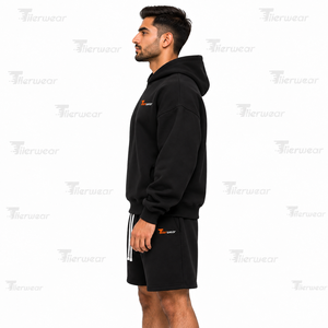 Ensemble de survêtement pour homme, style streetwear, été, décontracté, léger, vêtements de sport, fabrication sur mesure, étiquette privée, fournisseur d'usine - Product Image 3