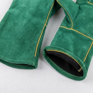 Gants de sécurité industriels robustes en cuir, certifiés CE, sans latex, pour le soudage, excellente résistance à la chaleur, en cuir de vachette pleine fleur pour usage quotidien - Product Image 6