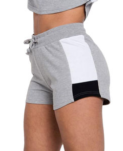 Nouvelle mode : Short de bain en polaire respirant à taille mi-haute, couleur unie, pour femmes et filles, coupe ample et décontractée, avec logo et design personnalisés, OEM - Product Image 4