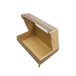 Boîtes rigides ondulées à 3 couches avec lamination brillante UV, logo personnalisé imprimé en offset, impression 4 couleurs, emballage en carton recyclé - Product Image 1