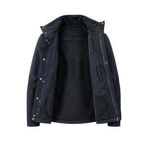 Chaqueta de Montar para Hombre, Invierno, Softshell, Cuello Alto, Botones, Cierre Frontal, Bolsillos, Ropa Ecuestre, Poliéster/Algodón - Product Image 3