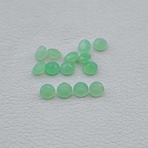 Chrysoprase vert naturel de 6 mm, taille brillant ronde facettée, pierre précieuse de guérison en vrac, directement du fabricant/fournisseur - Product Image 2