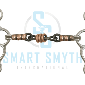 Mors de cheval en acier inoxydable trois pièces, à rouleau en cuivre doux, à tige courte, pour l'équitation western - Product Image 4