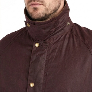 SUQAINA Men's Winter Wax Cotton <b>Jacket</b> Custom Fashion Casual Outdoor Durable Lightweight Breathable Waterproof Windproof - Product Image 6