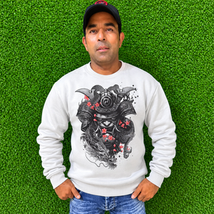 <b>Men</b> <b>White</b> Solid Crew Neck Pullover <b>Sweatshirt</b> Regular Fit Casual Long Sleeve Top <b>Men</b> Custom Print <b>Sweatshirt</b> - Product Image 1