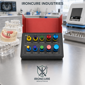 Kit Profesional Manual de 10 Piezas para Implantes Dentales: Guías de Posicionamiento Codificadas por Colores, Brocas y Pernos de Titanio, de 6mm a 12mm - Product Image 4
