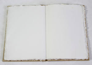 Cuaderno de Tapa Dura de Fibra de Cáñamo, Papel Reciclado de Algodón Hecho a Mano con Bordes Naturales - Product Image 3