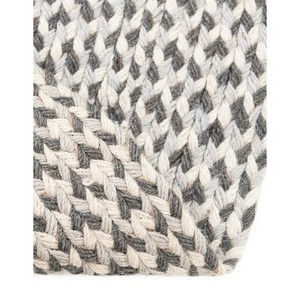 Round Geometric Jute Area Rug With Rubber Backing Modern Flat Weave Living Room Floor <b>Mat</b> Non <b>Slip</b> Home Decor - Product Image 4