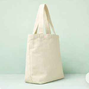 Sac fourre-tout en toile de coton personnalisé grand format, écologique, pour courses, avec poignée longue pour femme - Product Image 5