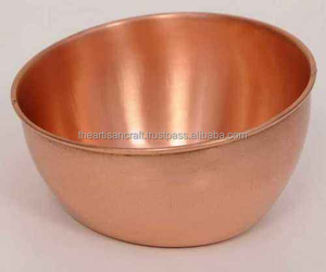 Tazón de Cena de Cobre 100% al por Mayor, Tazón para Servir Ensaladas de Alta Calidad para Hotel, Tazón de Cobre Puro Hecho a Mano para Fiestas - Product Image 3