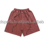 New Arrival Custom Man Comfort <b>Elastic</b> Waistband Stripe Drawstring <b>Waist</b> Cotton Running <b>Shorts</b> Athletic <b>Shorts</b> for <b>Men</b> - Product Image 2