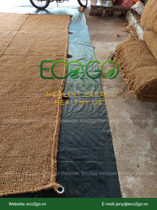 Eco2go Vietnam - Toldo de Sombra Rectangular de 2x3m, Fibra de Coco Natural, con Anillas de Acero - Product Image 3