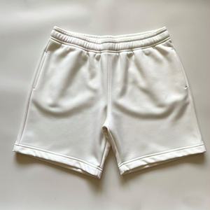 กางเกงขาสั้นผ้าฝ้ายขนแกะหนาสำหรับผู้ชายกางเกงขาสั้นสำหรับวิ่งออกกำลังกายในยิมสีพื้นสำหรับ100% - Product Image 2