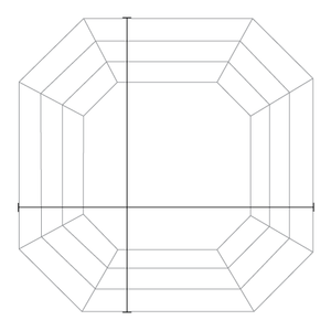 Diamante Cultivado en Laboratorio CVD, Corte Asscher, 3.00 Ct, Blanco, Fantasía Clara, Suelto, HPHT, Certificado VB, para Joyería Fina, para la Elaboración de Anillos - Product Image 5