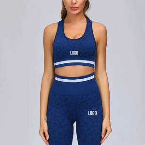 Vêtements de yoga et de fitness pour femmes en gros, 2 pièces, haute qualité, impression personnalisée, légers, ensemble de yoga pour femmes - Product Image 5