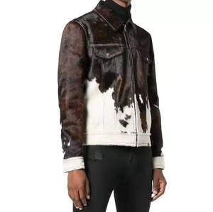 Chaqueta de Cuero con Pelo de Vaca para Hombre, Diseño Personalizado y Construcción Premium para Invierno, Fabricante de Ropa OEM 2026 - Product Image 3