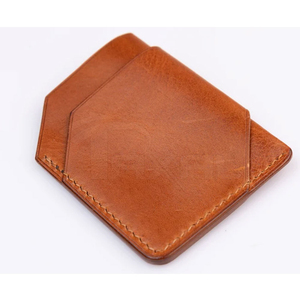 Trendy Custom Genuine Leather Unique <b>Wallet</b> Unisex Fold Closure Minimalist Design <b>Card</b> <b>Holder</b> Leather <b>Wallets</b> - Product Image 5