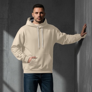 Sweat à capuche personnalisé pour homme, coupe classique, avec logo tissé, en molleton de coton, pull décontracté, streetwear, fabricant de vêtements en gros - Product Image 2