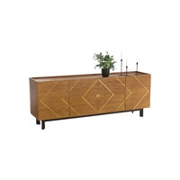 Meuble TV moderne en bois minimaliste de fournisseur indien, console TV gain de place pour salon, disponible au prix d'usine