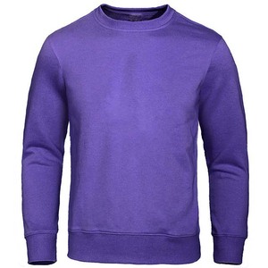 Sweat-shirt à col rond bleu marine pour homme, coupe classique, 100% coton tricoté, vêtement décontracté pour l'automne, prix abordable - Product Image 6