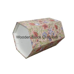 Poubelle décorative en carton fait main pour bureau et salle d'étude, avec impression à la main, poubelle de recyclage pour cuisine, décoration intérieure - Product Image 4