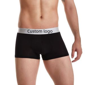 Culotte string sexy en fibre de bambou confortable pour homme avec poche de maintien respirante et logo classique – Sous-vêtements masculins en bambou - Product Image 6