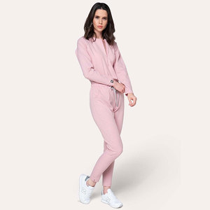 Ensemble de tenue médicale tissée anti-rides pour femme, uniforme d'infirmière à manches longues en polyester, rayonne et élasthanne extensible, tenue de travail hospitalière - Product Image 4