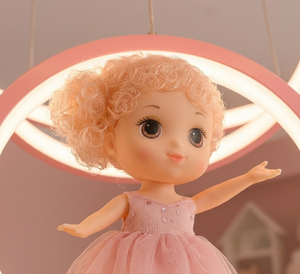 Nouvelle Lampe Suspendue LED Artisanale Zen Asiatique Visionniste, Lumière Blanche Chaude, Pendentif Princesse pour Décoration de Chambre d'Enfant, Crèche et Salle de Jeux - Product Image 2