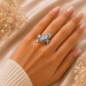 Bague en diamant de laboratoire taille marquise en argent 925, or 9 carats, 14 carats, 18 carats, bagues en diamant pour femme, bague de fiançailles - Product Image 2