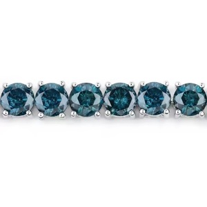 Pulsera de Plata de Ley 925 Chapada en Oro con Cadena de Eslabones Brillantes de Moissanita, Accesorio de Moda para un Estilo Diario Elegante - Product Image 4