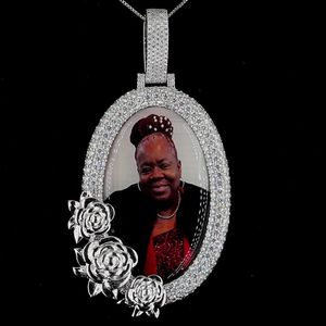 Pendentif Chrétien Visage de Christ Couronné AMBER JEWELS en Argent 925 Plaqué Rhodium avec Moissanite Sertie clos, Breloque Religieuse Hip Hop - Product Image 2