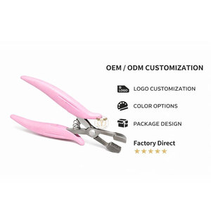 Pinzas Profesionales para Remover Extensiones de Cabello, Herramienta de Acero Inoxidable para Salón, Mango Rosa - Product Image 5