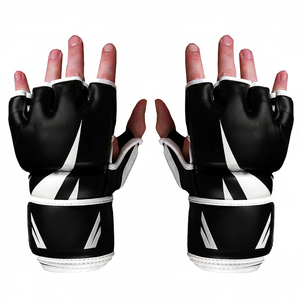 Cage Tested Professional Mixed Martial Arts Fight Gloves Secure <b>Velcro</b> <b>Strap</b> MMA Grappling Training Gloves - Product Image 6