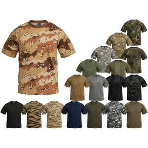 เสื้อยืดคอกลมแขนสั้นลายพรางแบบใหม่ล่าสุด ผ้าฝ้ายระบายอากาศดี ทันสมัย แฟชั่น ขายส่งเสื้อยืดสั่งทำ - Product Image 1