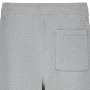 Pantalon de jogging en maille gris chiné à rayures latérales unisexe, en tricot doux, taille élastique, décontracté, streetwear, idéal pour l'hiver et la détente - Product Image 4