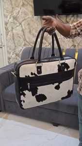 Sac de voyage en cuir de vachette véritable fait main pour hommes et femmes, sac de week-end, sac de nuit, vente en gros - Product Image 3