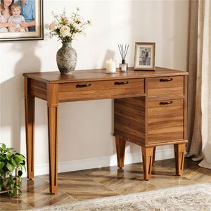 Scrivania per Computer con Spazio di Archiviazione, Tavolo da Ufficio e Studio - Product Image 1