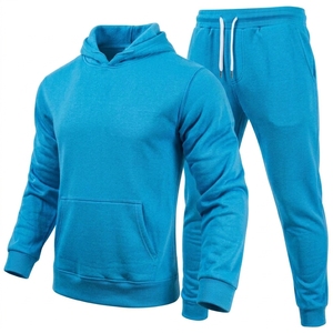 OEM Custom Printed Blank Fleece Hoodie Sweatpants Set 350 GSM Heavy Cotton Men Plain Tracksuit Set Wholesale <b>Jogging</b> <b>Suits</b> - Product Image 1